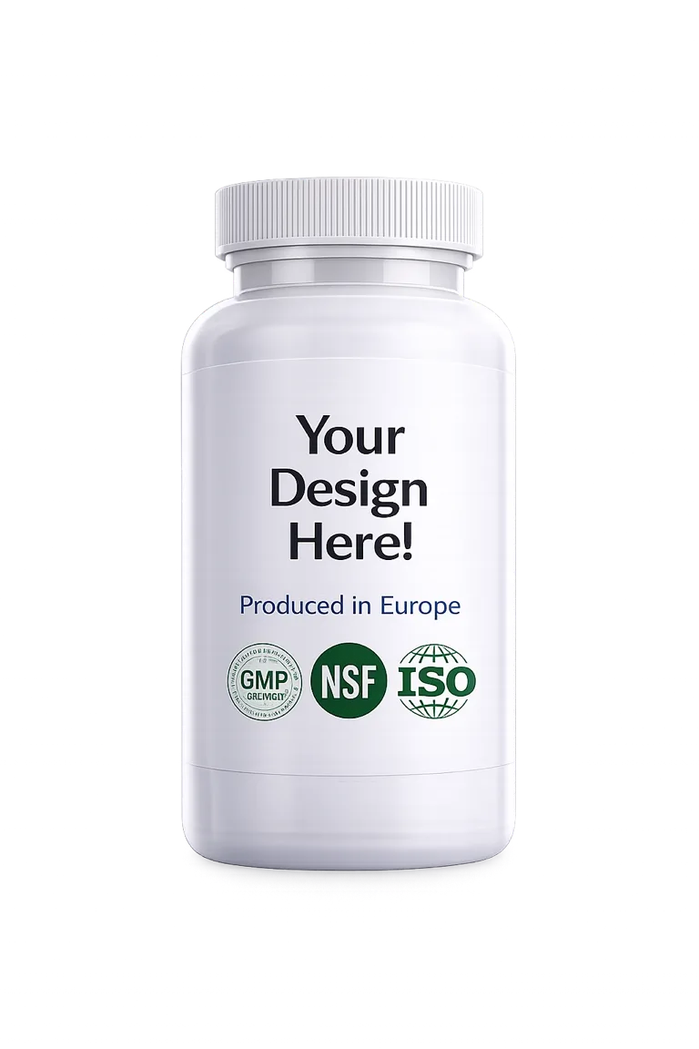 Designul tău aici – sticlă personalizată de suplimente